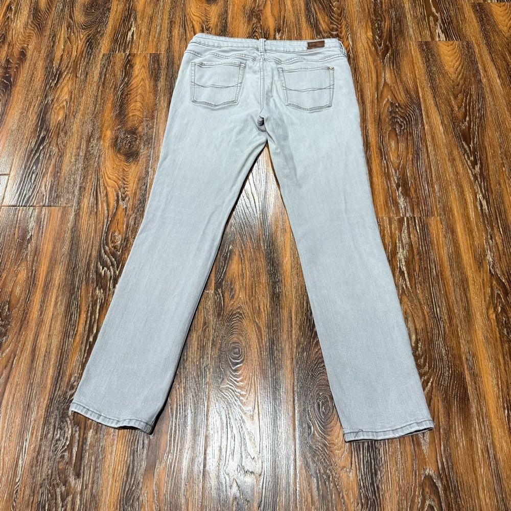 Y2K Bullhead Denim Size 11 Reg Venice‎ Skinny Light Gray Low Rise Jeans Womens